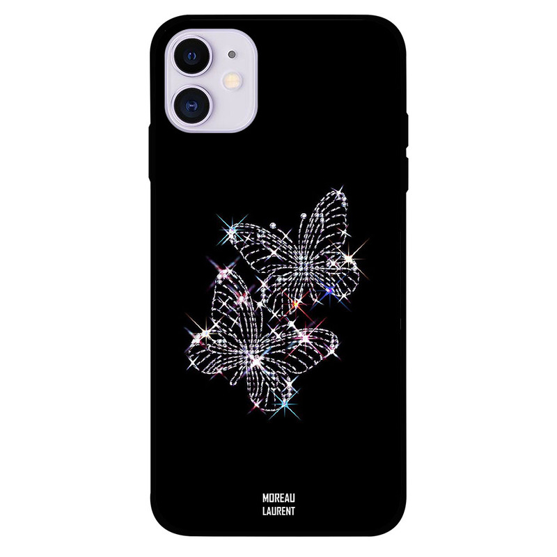 

Moreau Laurent Apple iPhone 11 Mobile Phone Back Cover, Lighten White Butterflies