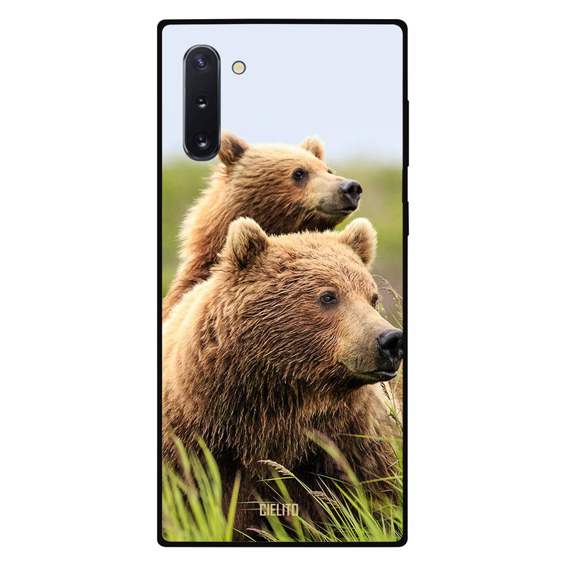 

Cielito Samsung Note 10 Mobile Phone Back Cover, Brown Bears