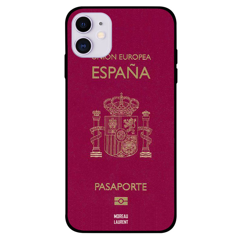 

Moreau Laurent Apple iPhone 11 Mobile Phone Back Cover, Spain Passport