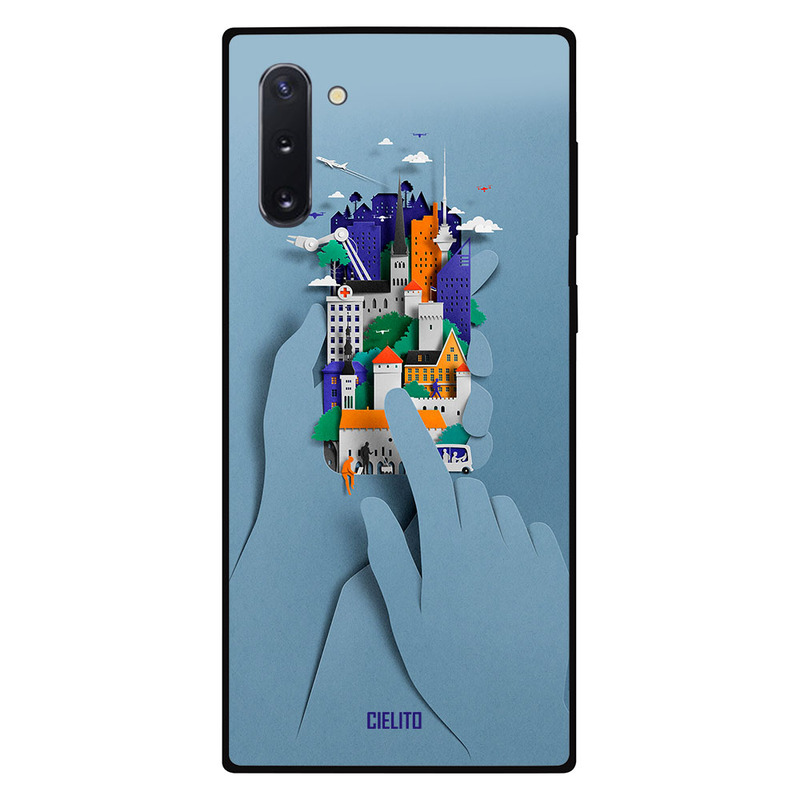 

Cielito Samsung Note 10 Mobile Phone Back Cover, Building On A Touch
