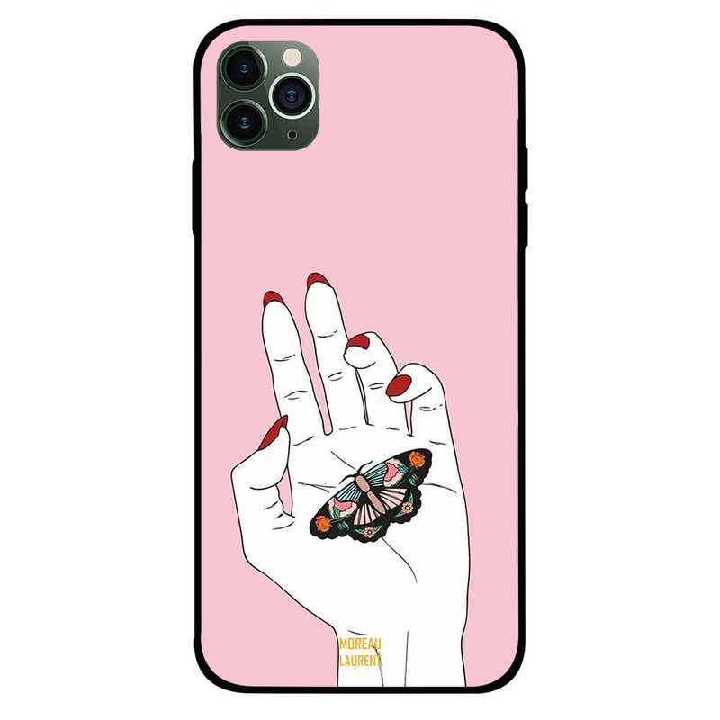 

Moreau Laurent Apple iPhone 11 Pro Mobile Phone Back Cover, Butterfly in Hand