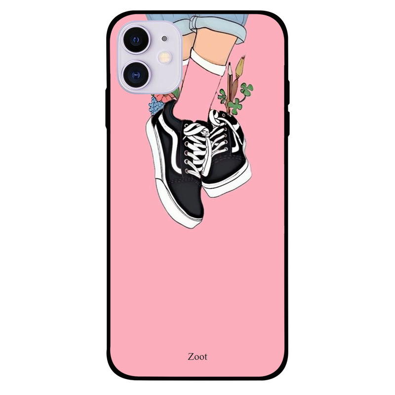 

Zoot Apple iPhone 11 Mobile Phone Back Cover, Flowers N Shoes