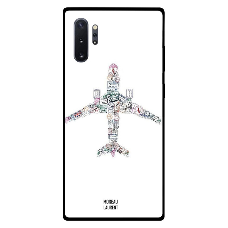 

Moreau Laurent Samsung Note Plus Mobile Phone Back Cover, Stamps Airplane