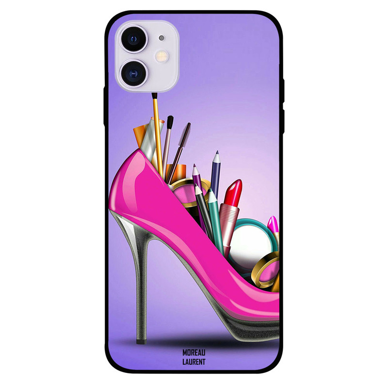 

Moreau Laurent Apple iPhone 11 Mobile Phone Back Cover, Cover Shoe with Makeup