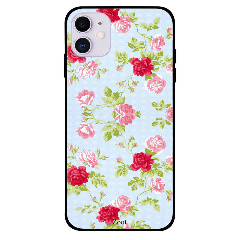 

Zoot Apple iPhone 11 Mobile Phone Back Cover, Pink And Red Roses