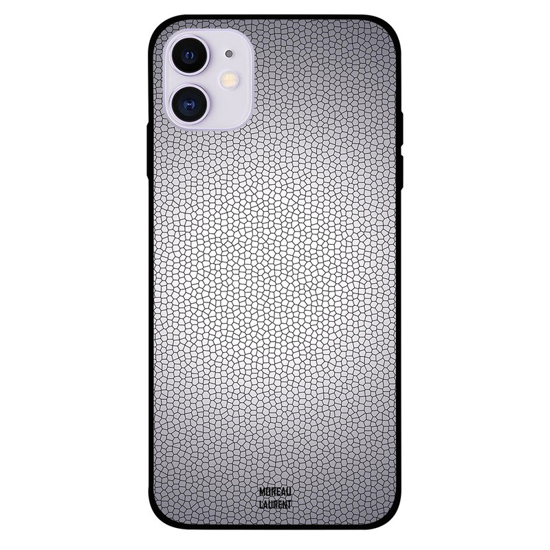 

Moreau Laurent Apple iPhone 11 Mobile Phone Back Cover, Cracks Grey Pattern