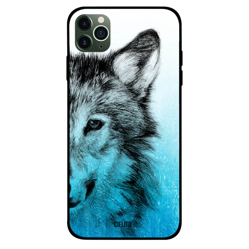 

Cielito Apple iPhone 11 Pro Max Mobile Phone Back Cover, Colored Wolf