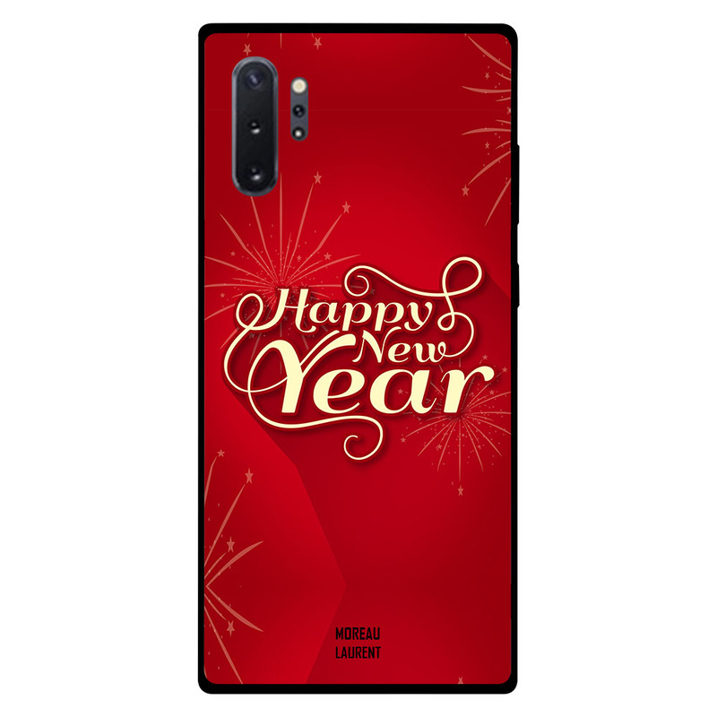 

Moreau Laurent Samsung Note Plus Mobile Phone Back Cover, Happy New Year Red