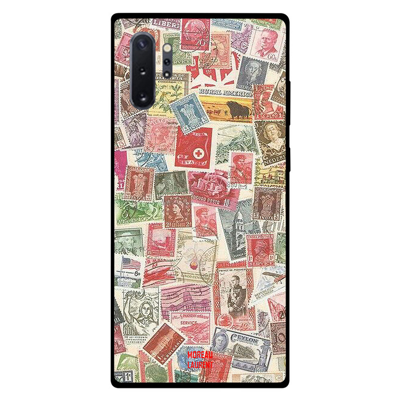 

Moreau Laurent Samsung Note Plus Mobile Phone Back Cover, Stamp Tickets Collection