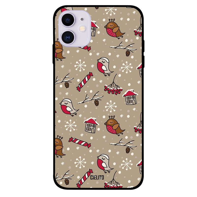 

Cielito Apple iPhone 11 Mobile Phone Back Cover, Birds And Candies