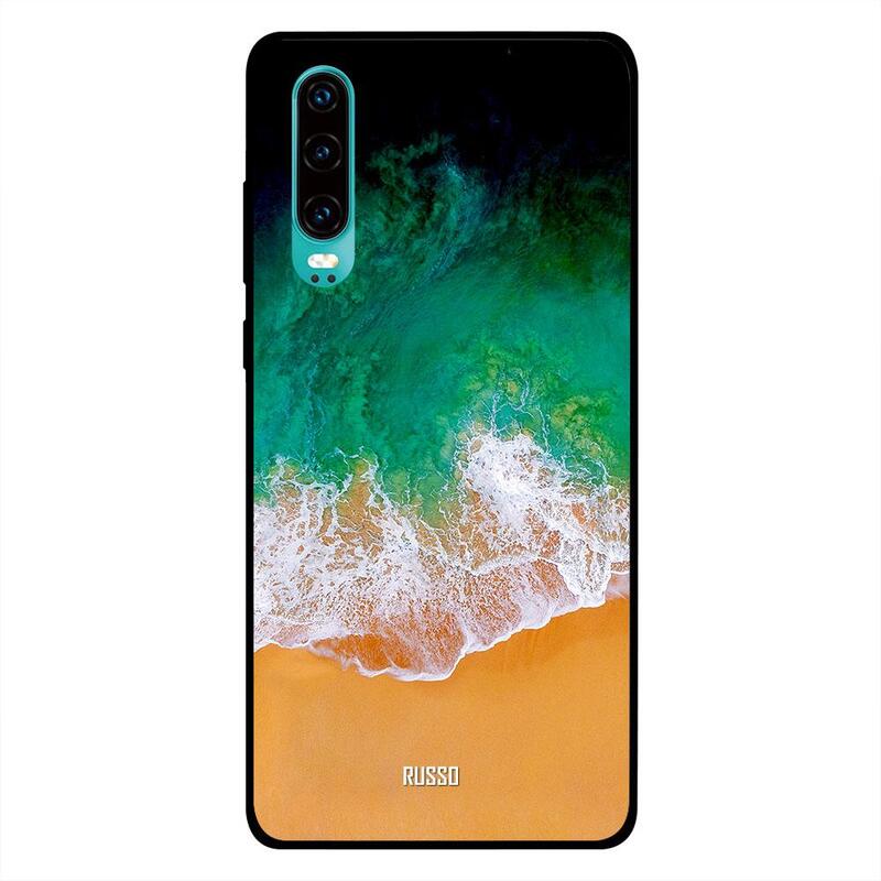 

Russo Huawei P30 Mobile Phone Back Cover, Crust Sea Rock