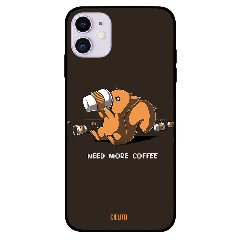

Cielito Apple iPhone 11 Mobile Phone Back Cover, Need More Coffee