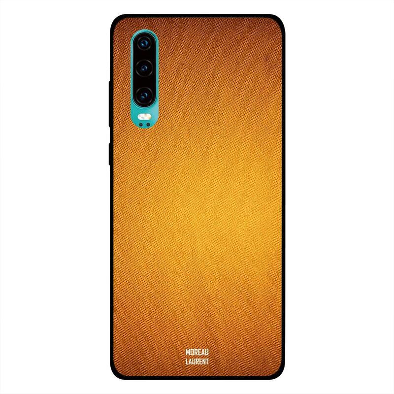 

Moreau Laurent Huawei P30 Mobile Phone Back Cover, Vintage Orange Jeans Pattern