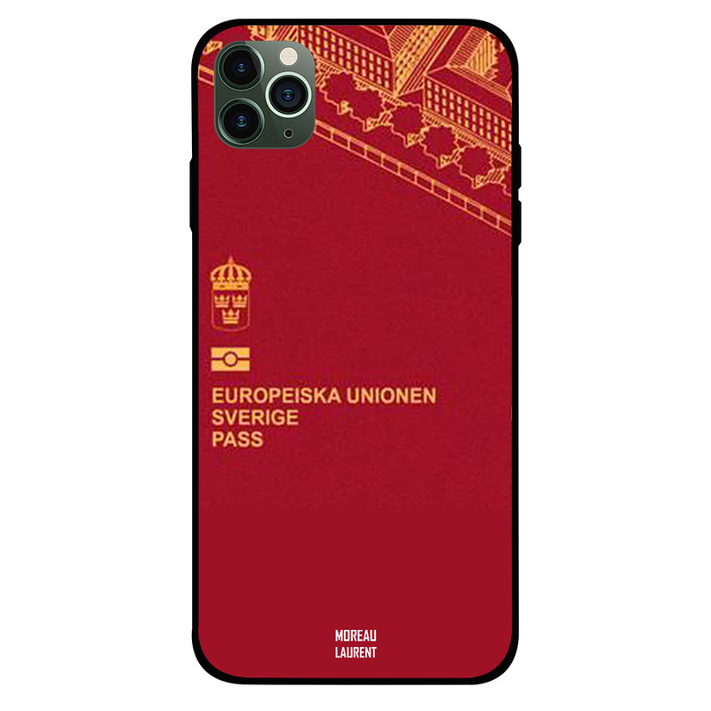 

Moreau Laurent Apple iPhone 11 Pro Mobile Phone Back Cover, Sweden Passport