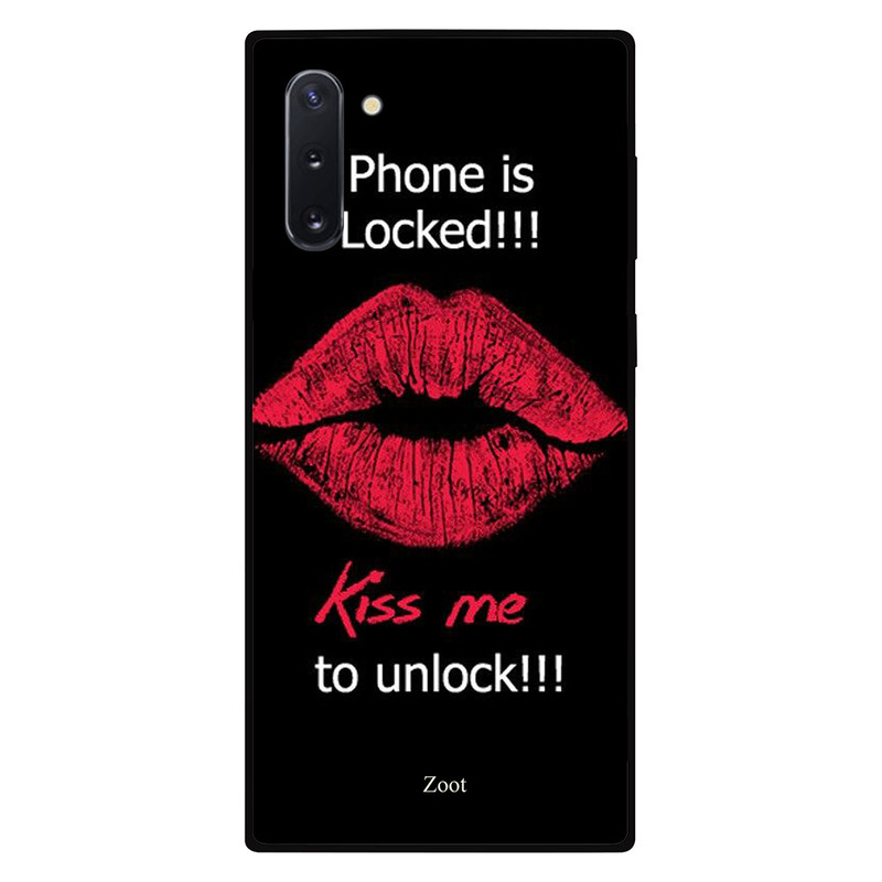 

Zoot Samsung Note 10 Mobile Phone Back Cover, Phone is Locked Kiss Me