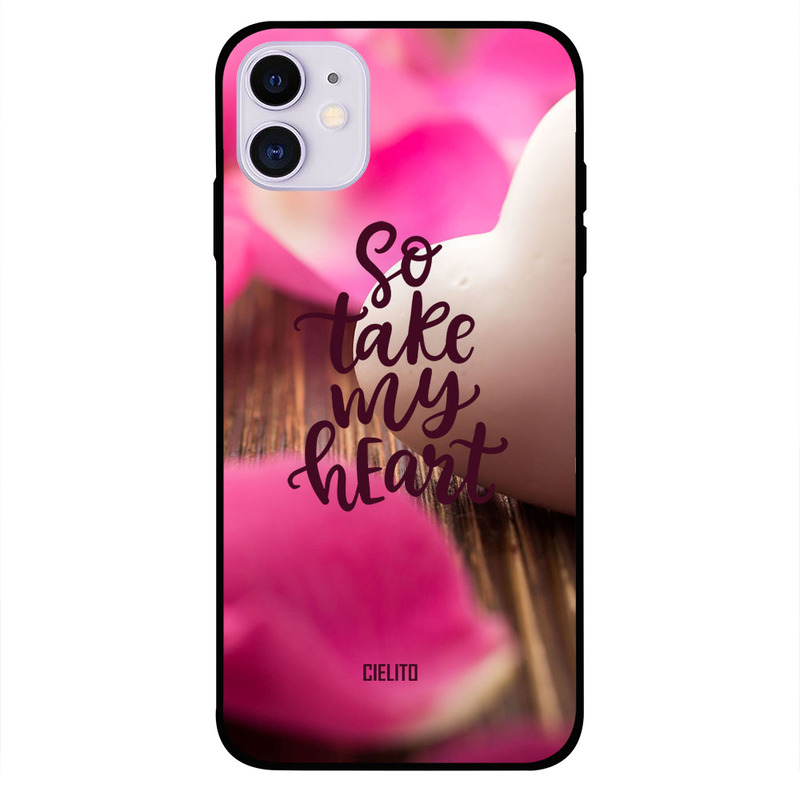 

Cielito Apple iPhone 11 Mobile Phone Back Cover, Take My Heart