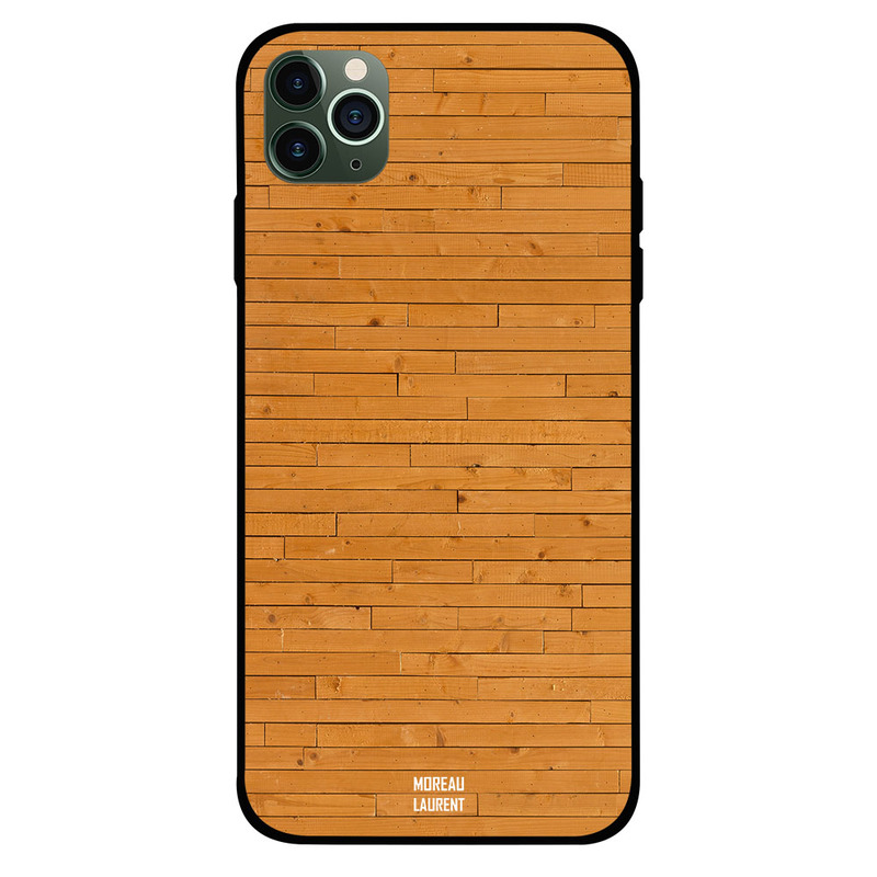 

Moreau Laurent Apple iPhone 11 Pro Max Mobile Phone Back Cover, Orange Bricks Design Wooden Pattern
