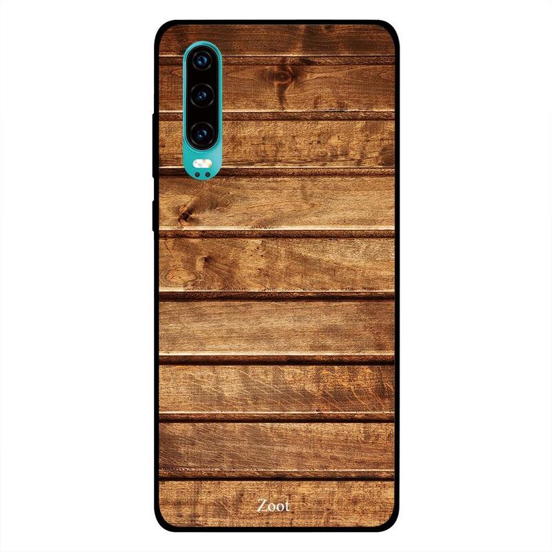 

Zoot Huawei P30 Mobile Phone Back Cover, Wooden Gap Of Lines