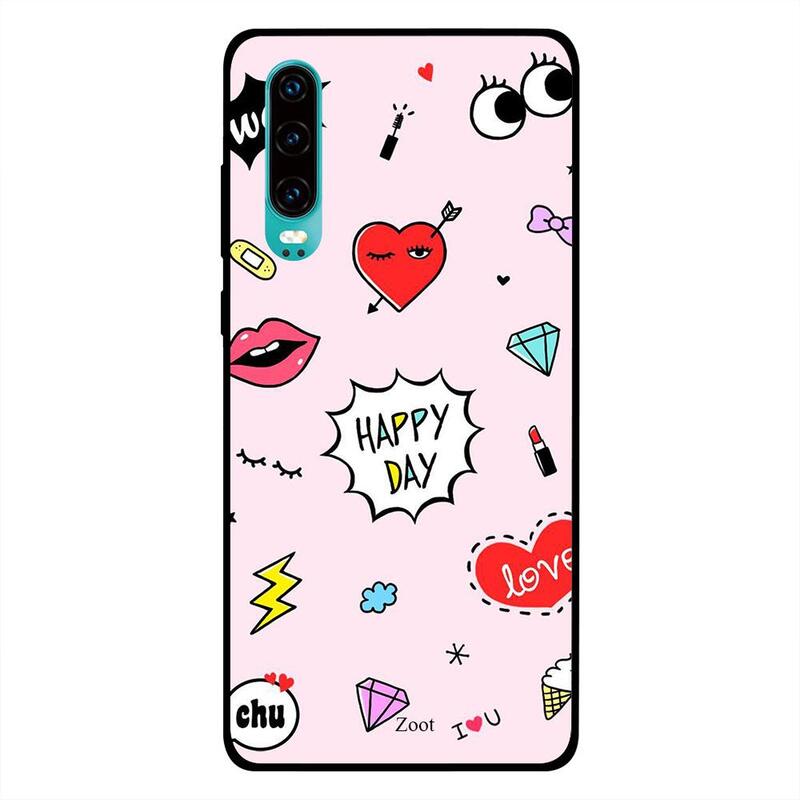 

Zoot Huawei P30 Mobile Phone Back Cover, Happy Day