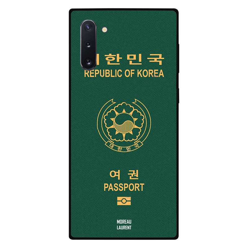 

Moreau Laurent Samsung Note 10 Mobile Phone Back Cover, South Korea Passport