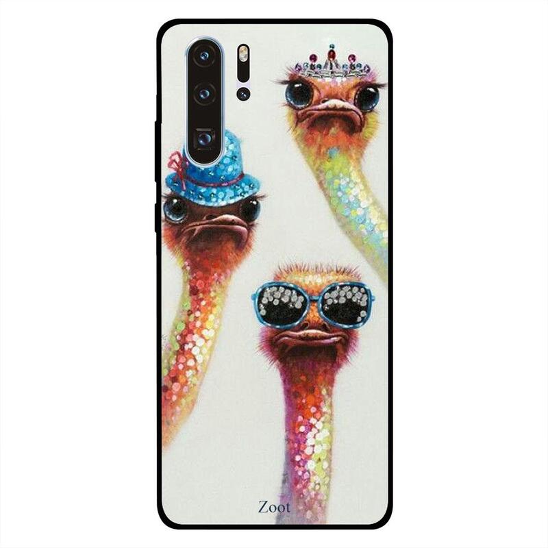 

Zoot Huawei P30 Pro Mobile Phone Back Cover, Ostrich Princess