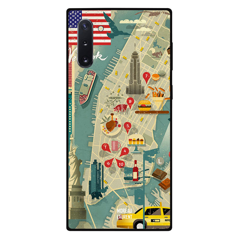 

Moreau Laurent Samsung Note 10 Mobile Phone Back Cover, 24 Hours in New York