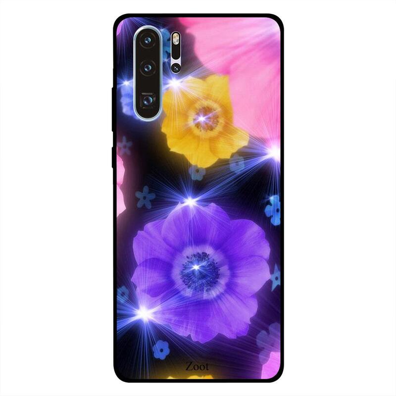 

Zoot Huawei P30 Pro Mobile Phone Back Cover, Yellow Purple Flower