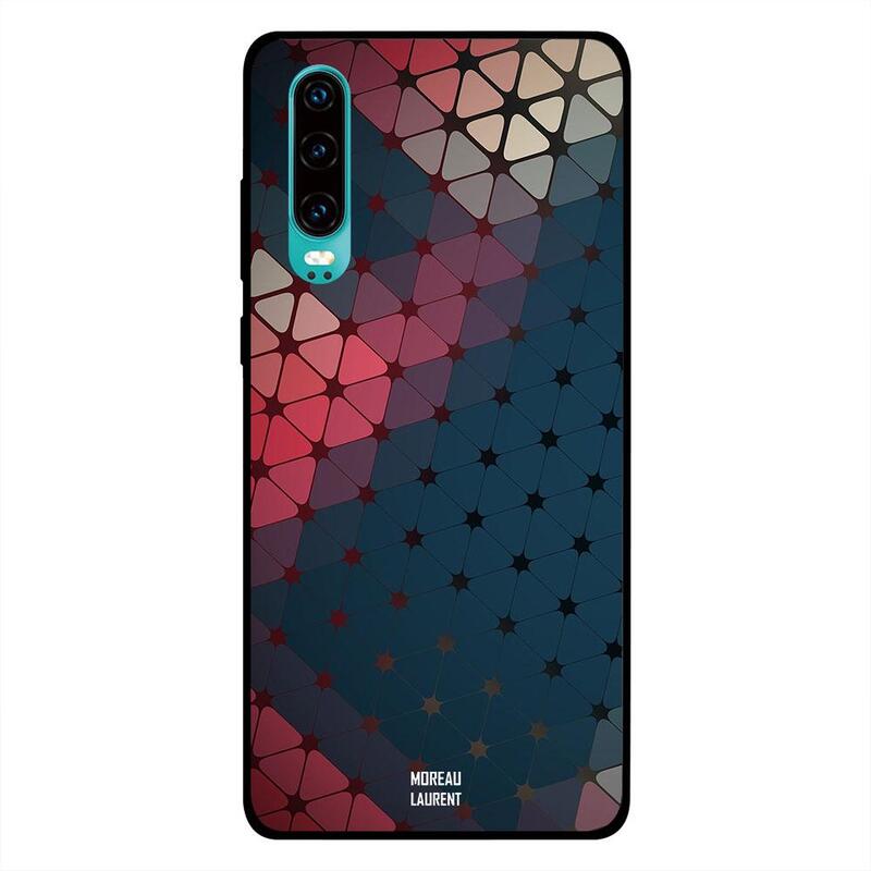 

Moreau Laurent Huawei P30 Mobile Phone Back Cover, Stars Overly Pattern
