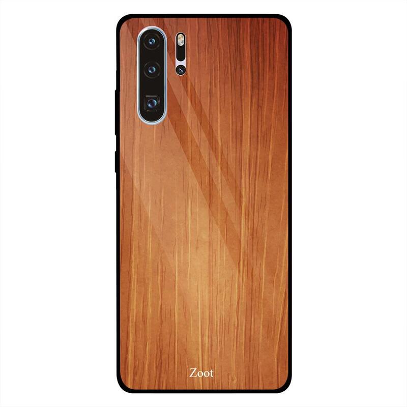 

Zoot Huawei P30 Pro Mobile Phone Back Cover, Wooden Plain Orange Brown