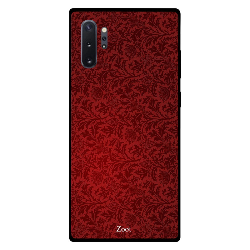 

Zoot Samsung Note Plus Mobile Phone Back Cover, Dark Red Floral