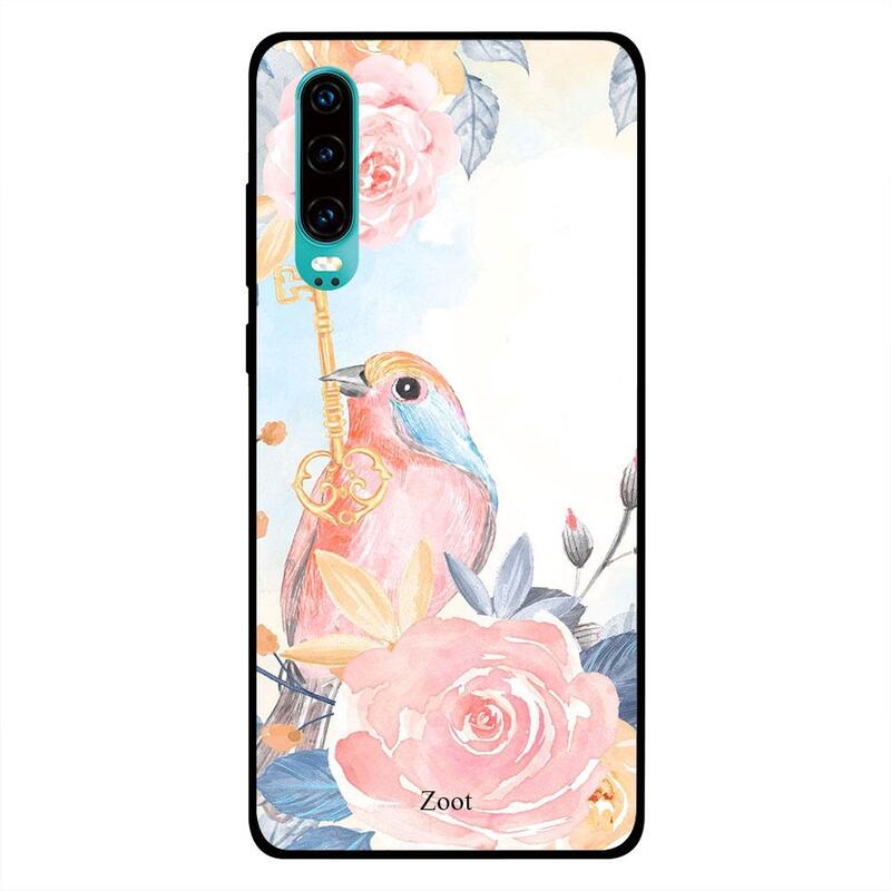 

Zoot Huawei P30 Mobile Phone Back Cover, Love Parrot