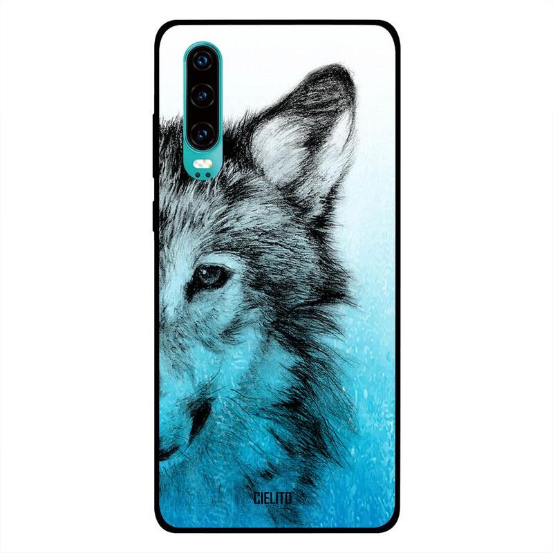 

Cielito Huawei P30 Mobile Phone Back Cover, Colored Wolf