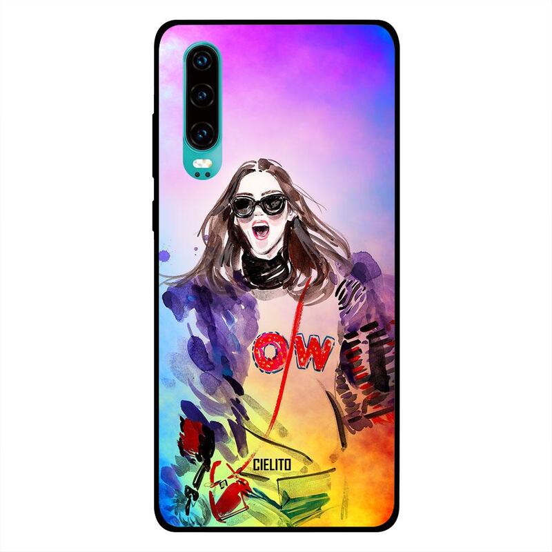 

Cielito Huawei P30 Mobile Phone Back Cover, Wow Girl