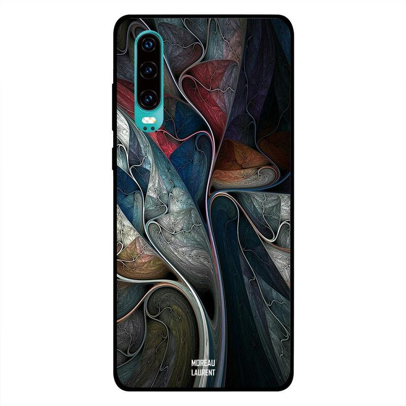

Moreau Laurent Huawei P30 Mobile Phone Back Cover, Disturb Floral Pattern