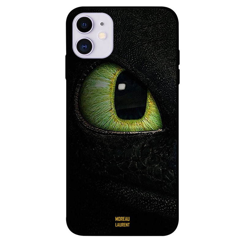 

Moreau Laurent Apple iPhone 11 Mobile Phone Back Cover, Green Cat Eye