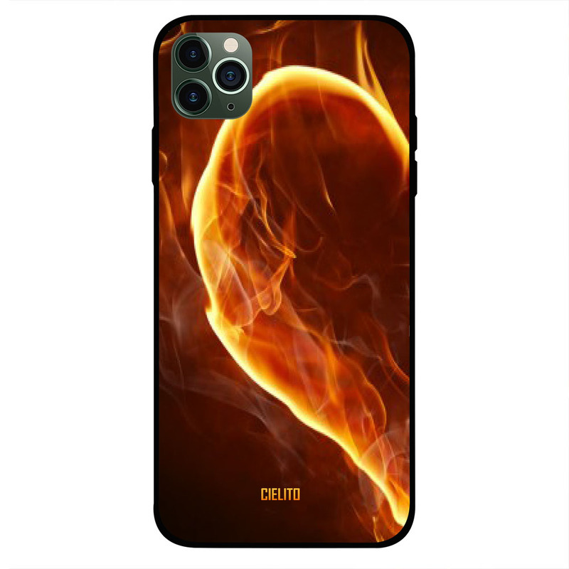 

Cielito Apple iPhone 11 Pro Mobile Phone Back Cover, Half Heart Left