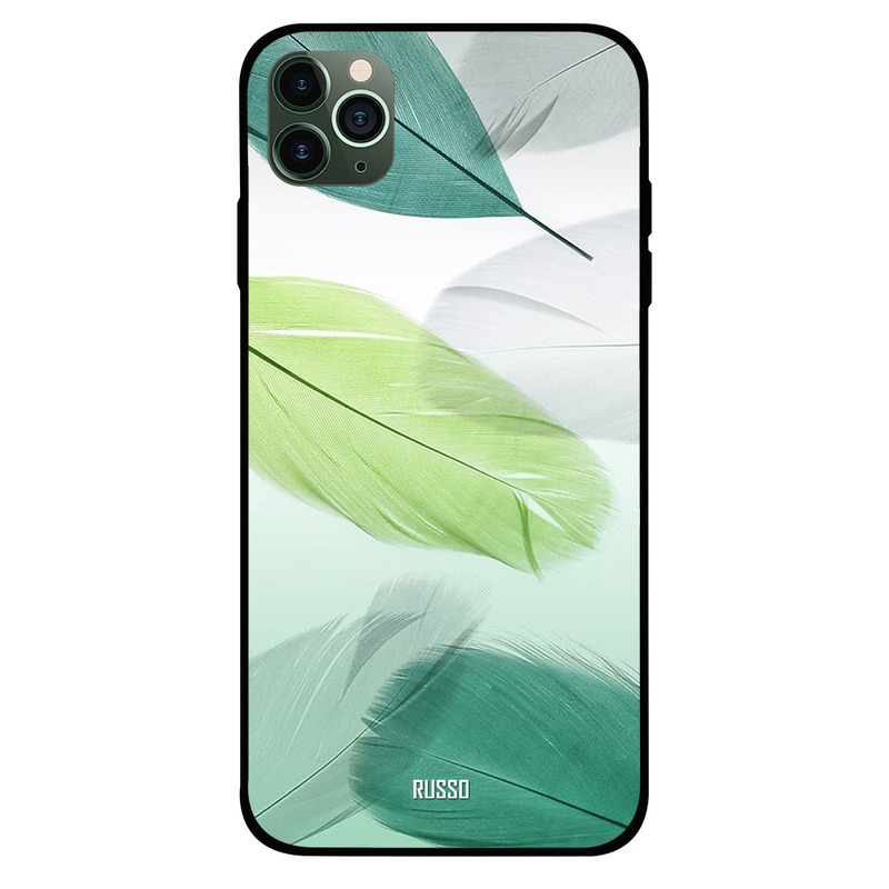 

Russo Apple iPhone 11 Pro Mobile Phone Back Cover, Feather Print Art