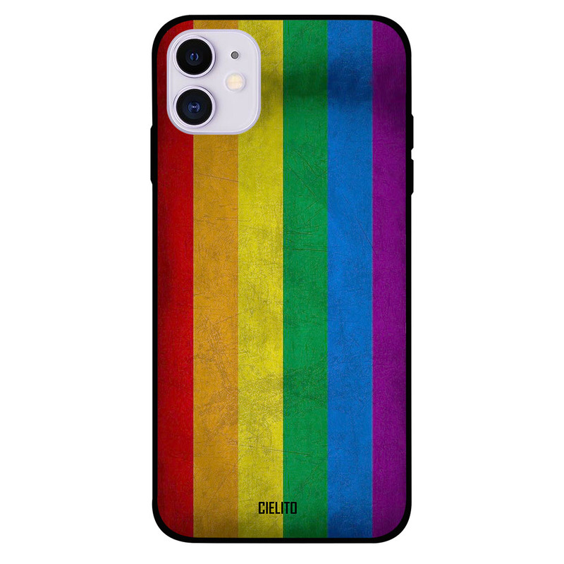 

Cielito Apple iPhone 11 Mobile Phone Back Cover, Colorful Rainbow