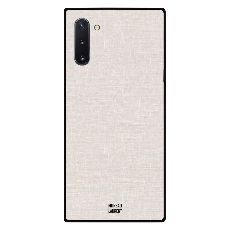 Moreau Laurent Samsung Note 10 Mobile Phone Back Cover, Off White Cloth Pattern