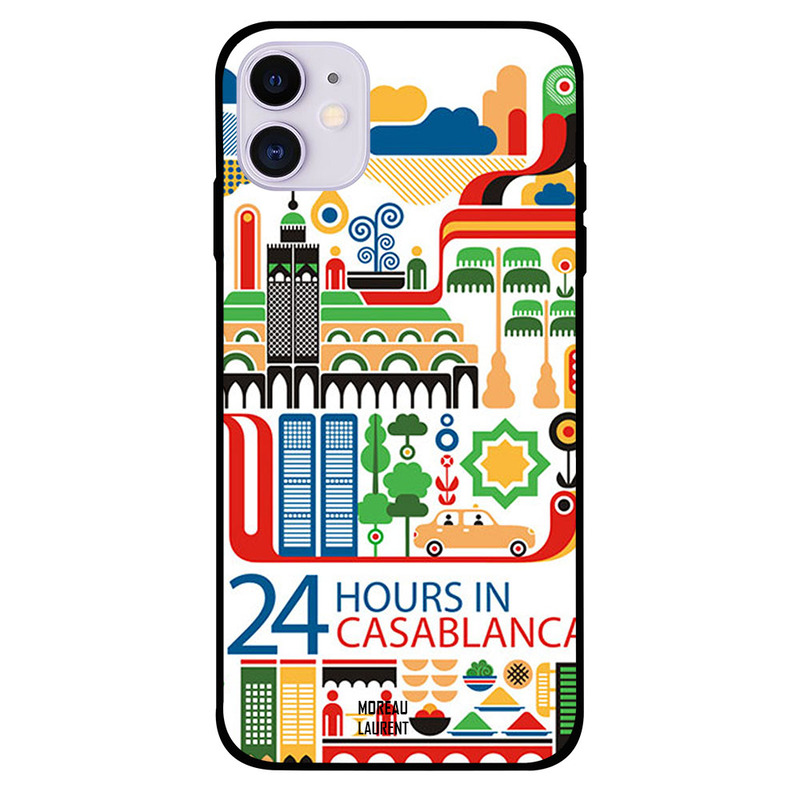 

Moreau Laurent Apple iPhone 11 Mobile Phone Back Cover, 24 Hours in Casablanca