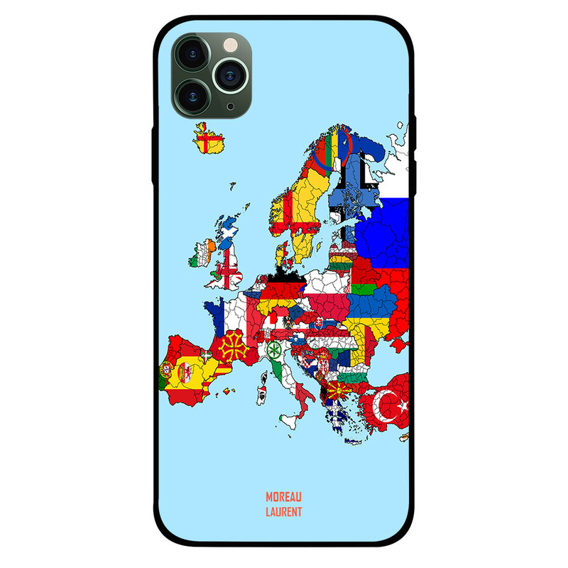 

Moreau Laurent Apple iPhone 11 Pro Mobile Phone Back Cover, Colorful Europe Map