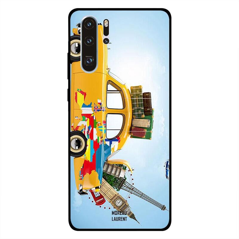 

Moreau Laurent Huawei P30 Pro Mobile Phone Back Cover, Travel Them All by This Car