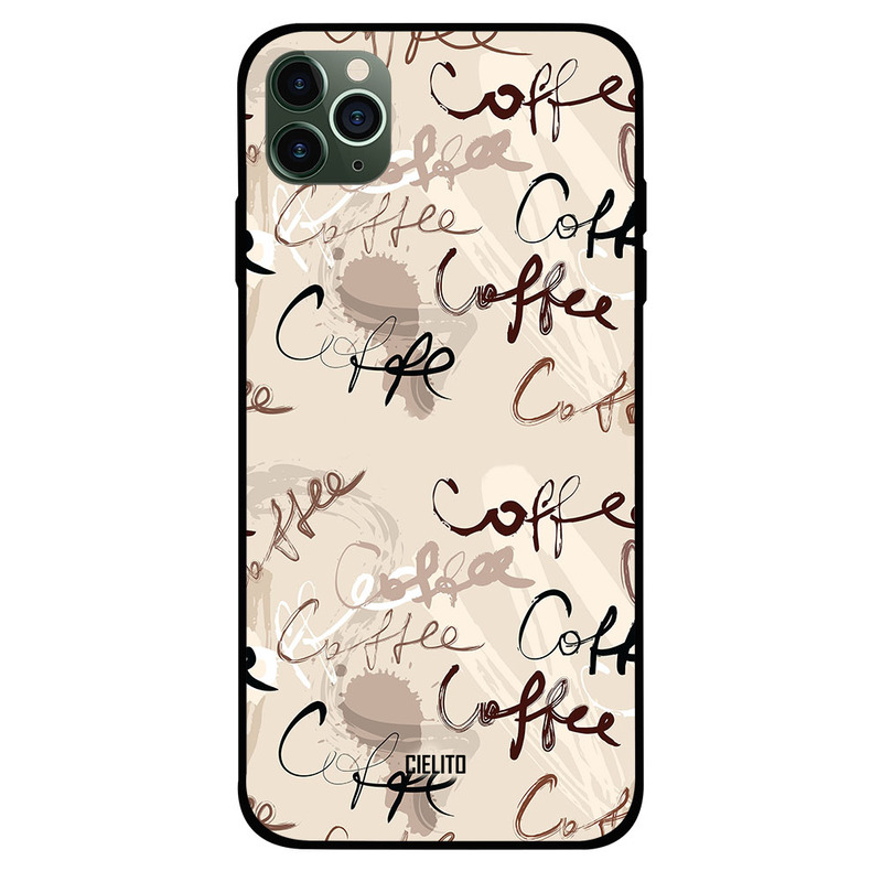 

Cielito Apple iPhone 11 Pro Max Mobile Phone Back Cover, Coffee Paint