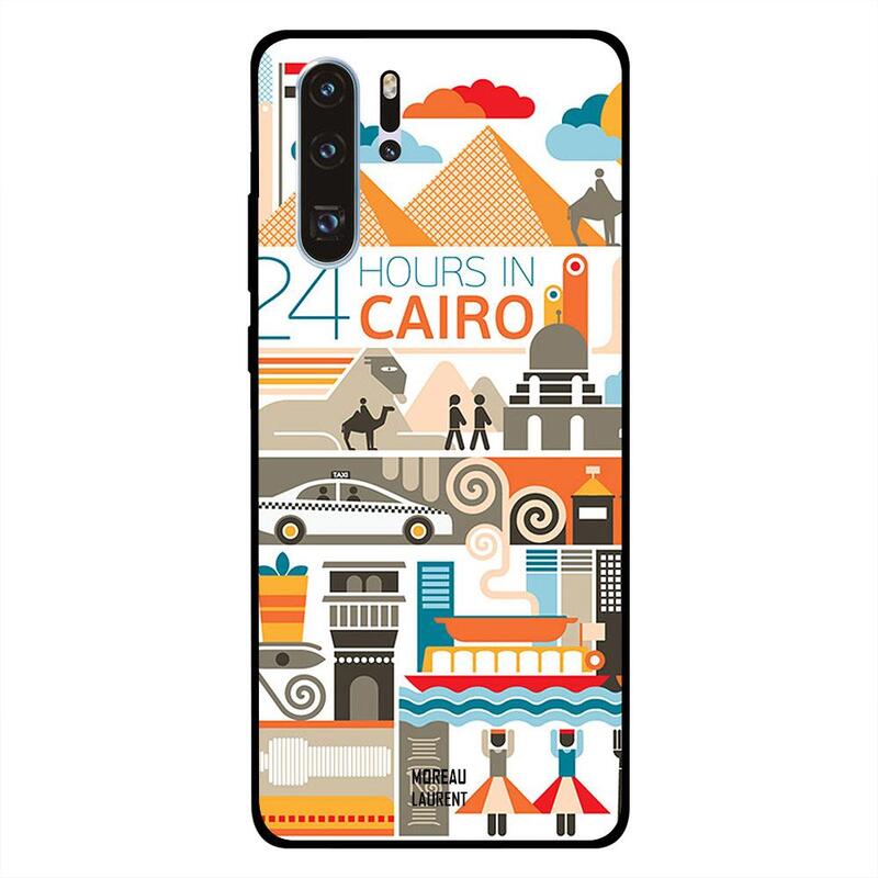 

Moreau Laurent Huawei P30 Pro Mobile Phone Back Cover, 24 Hours in Cairo