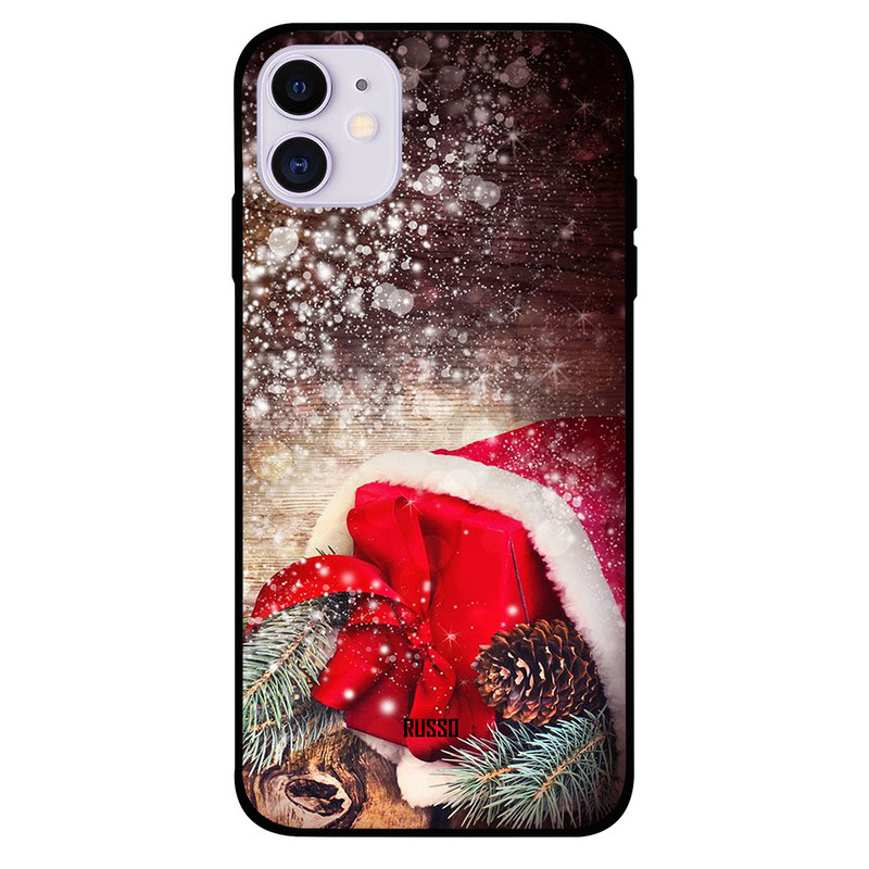 

Russo Apple iPhone 11 Mobile Phone Back Cover, Christmas Bag Full of Gifts