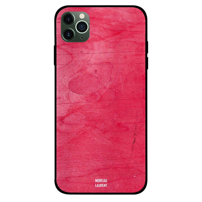 

Moreau Laurent Apple iPhone 11 Pro Mobile Phone Back Cover, Red Pink Wooden Pattern