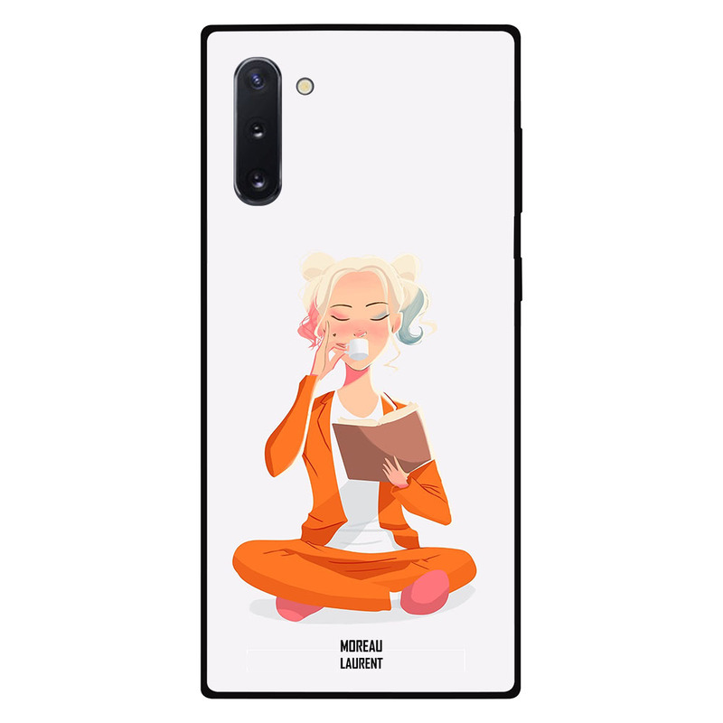

Moreau Laurent Samsung Note 10 Mobile Phone Back Cover, Reading and Drinking Tea