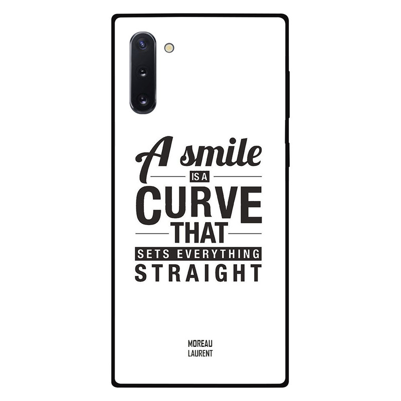 

Moreau Laurent Samsung Note 10 Mobile Phone Back Cover, A Smile is a Curve