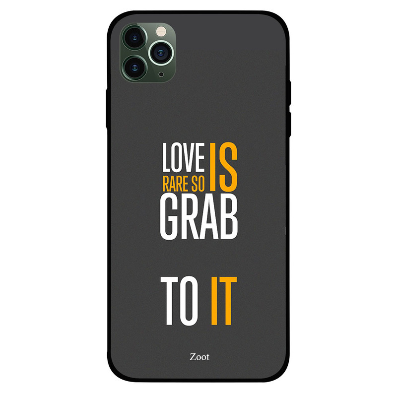 

Zoot Apple iPhone 11 Pro Mobile Phone Back Cover, Love Is Rare So Grab To It