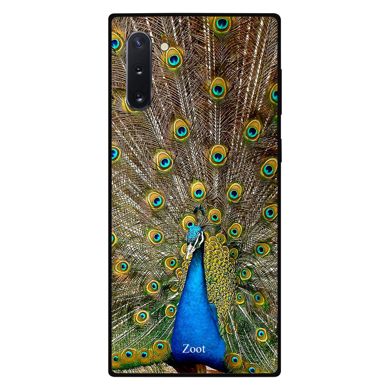 

Zoot Samsung Note 10 Mobile Phone Back Cover, Peacock Feathers